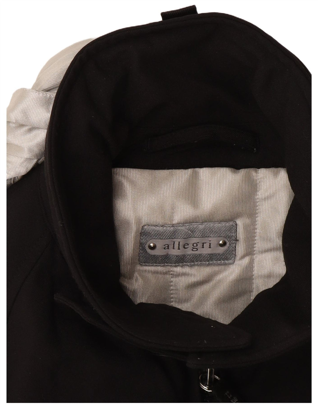 Jaqueta corta-vento masculina Allegri com capuz UK 40 grande bloco colorido preto