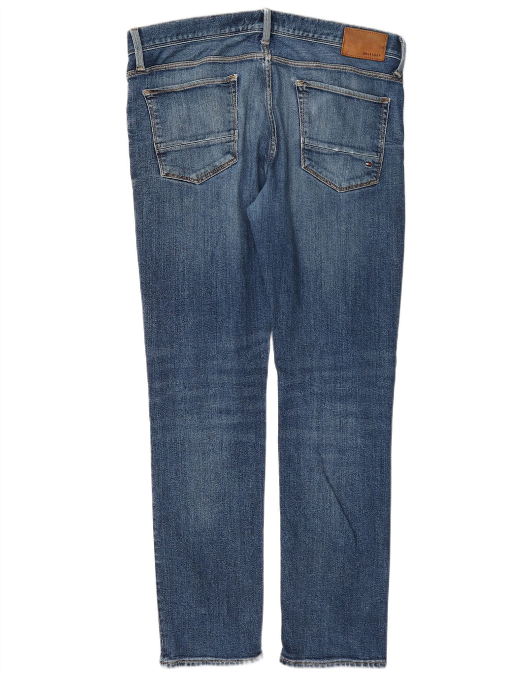Tommy Hilfiger Masculino Slim Jeans W36 L30 Azul Algodão