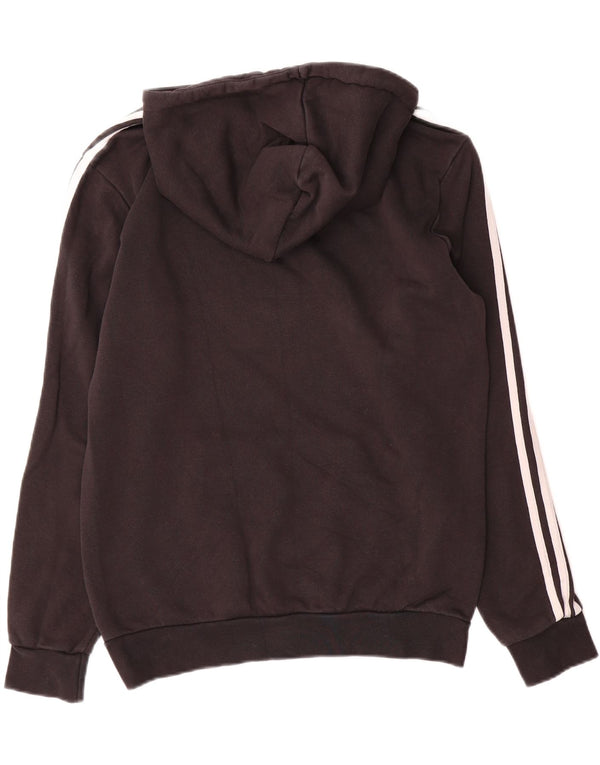 Adidas Mens Hoodie Jumper Pequeno Algodão Preto