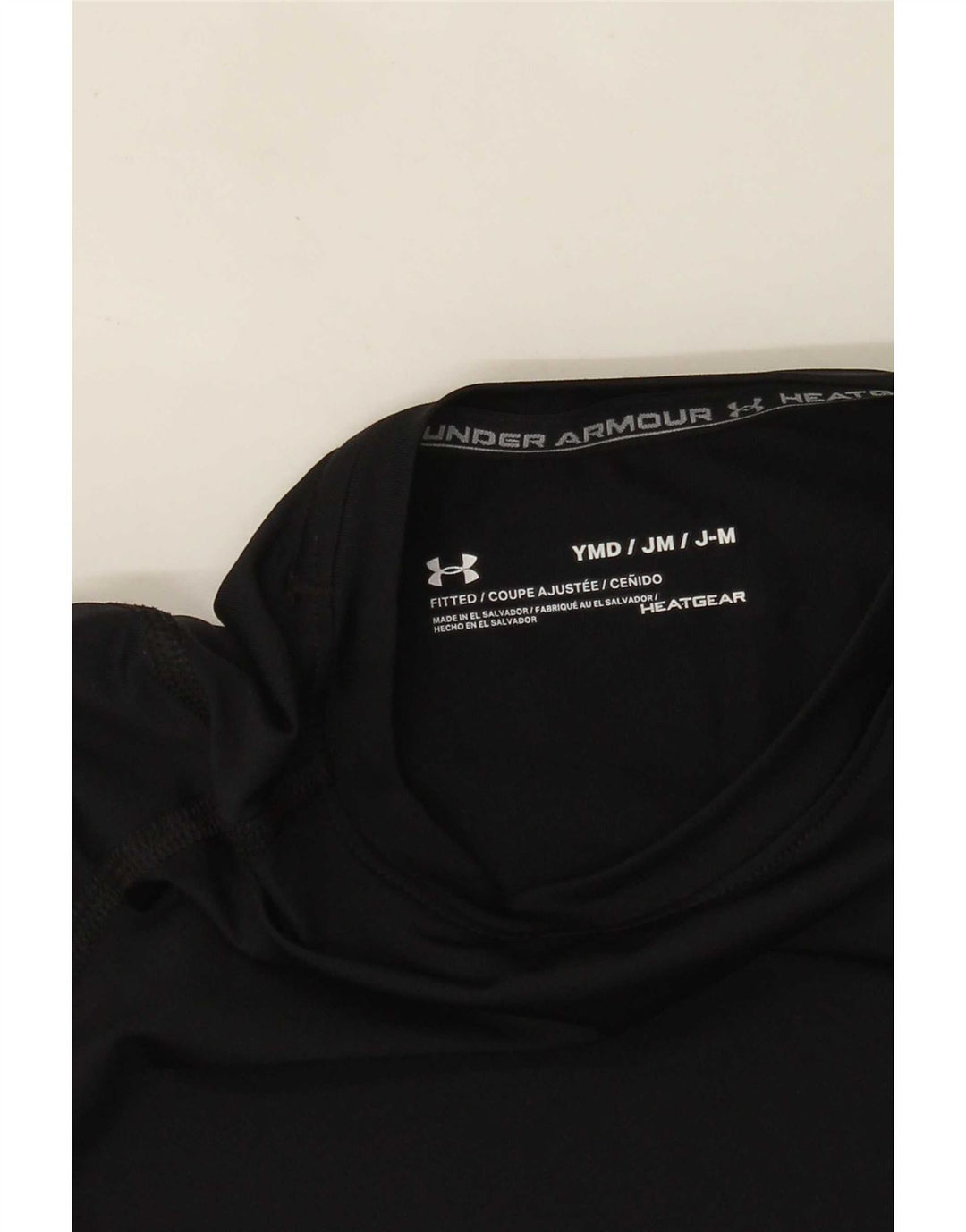 Under Armour Boys Heat Gear Top manga comprida 9-10 anos médio preto