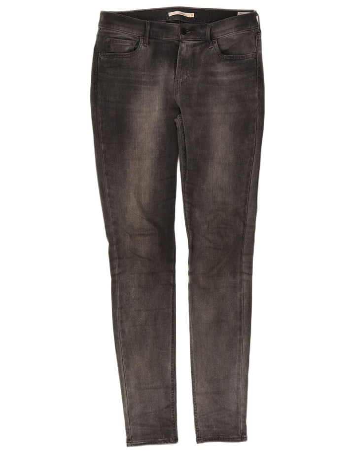 Calça jeans feminina Levi's 710 Super Skinny W31 L32 cinza algodão