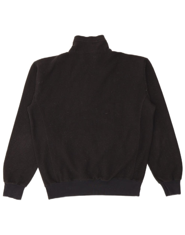 Jumper de lã feminino Champion com zíper e gola UK 14 poliéster preto médio