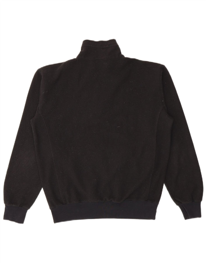 Jumper de lã feminino Champion com zíper e gola UK 14 poliéster preto médio