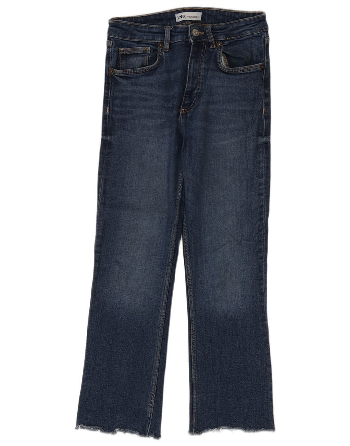 Calça jeans feminina Zara Bootcut EU 36 XS W26 L25 Azul
