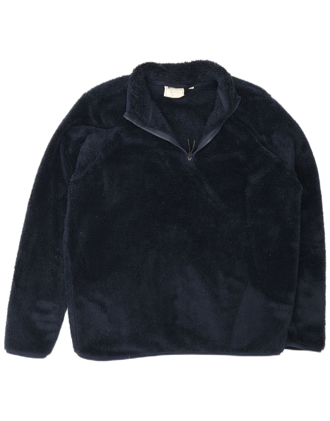 Mountain Warehouse Mens Zip Neck Fleece Jumper Grande Poliéster Azul Marinho