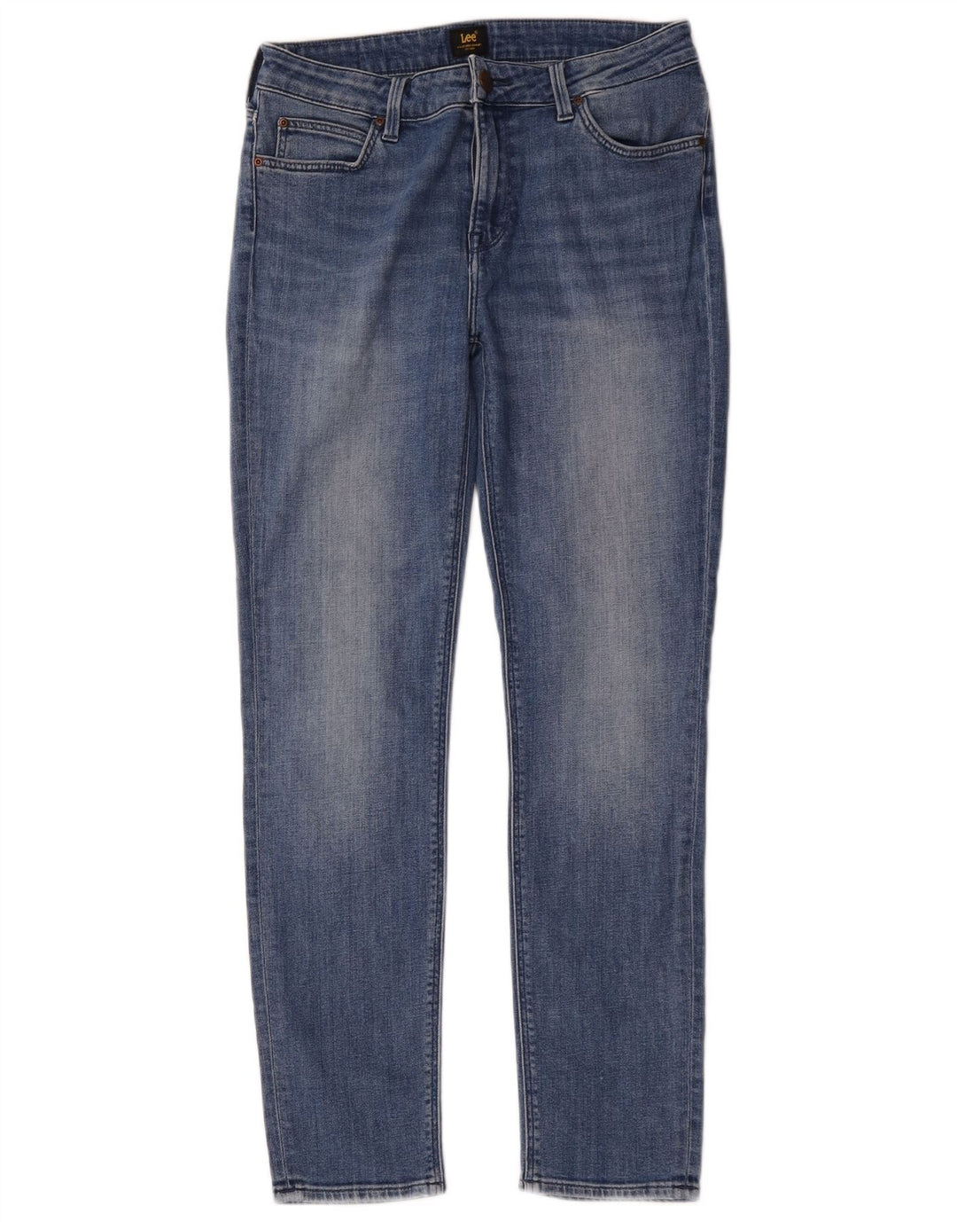 Lee Womens Elly Slim Jeans W30 L28 Azul Algodão