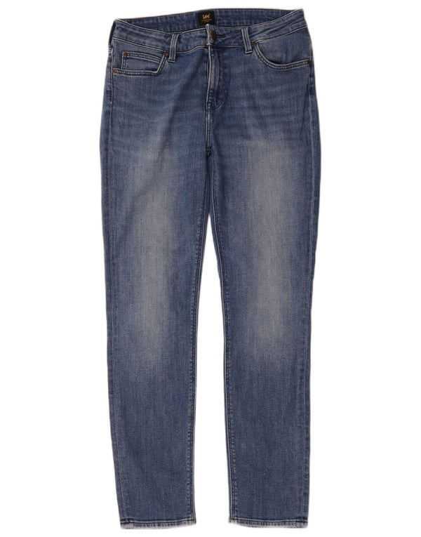 Lee Womens Elly Slim Jeans W30 L28 Azul Algodão