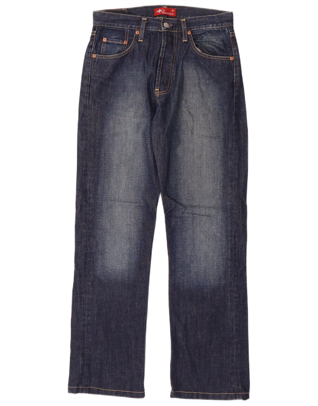 Calça jeans reta masculina Big Star W31 L31 algodão azul