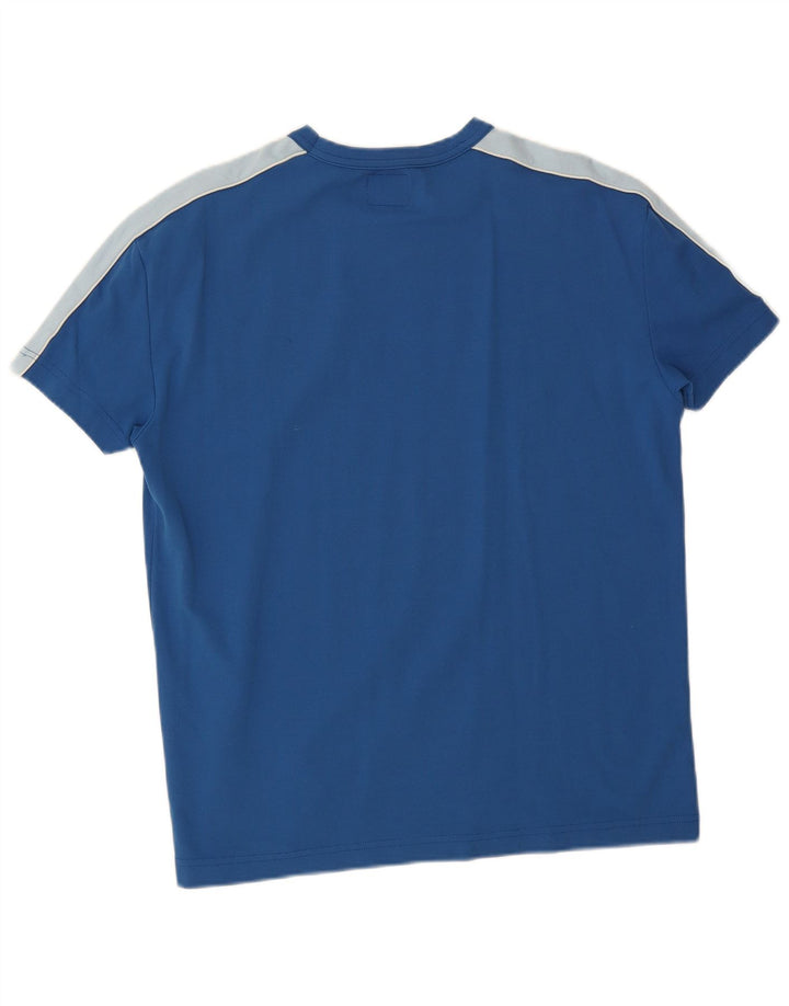 Energie Camiseta masculina Top 2XL Azul Colourblock Poliamida