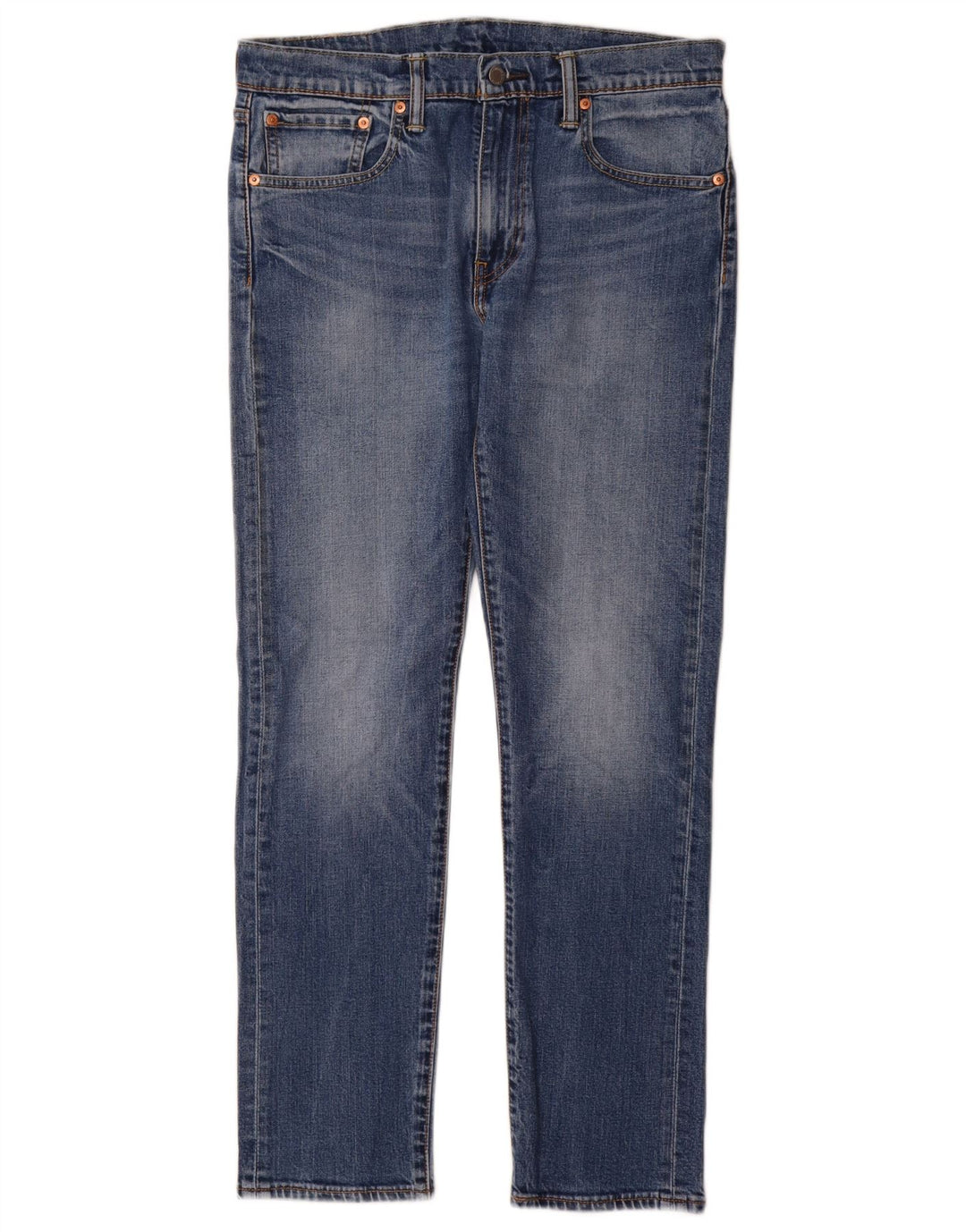 Levi's Masculino 502 Tapered Jeans W32 L32 Azul Algodão