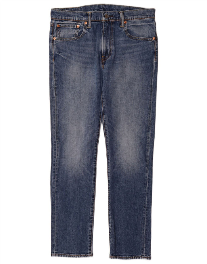 Levi's Masculino 502 Tapered Jeans W32 L32 Azul Algodão