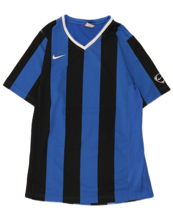 Camiseta Nike Menino Top 13-14 Anos XL Azul Listrado Poliéster
