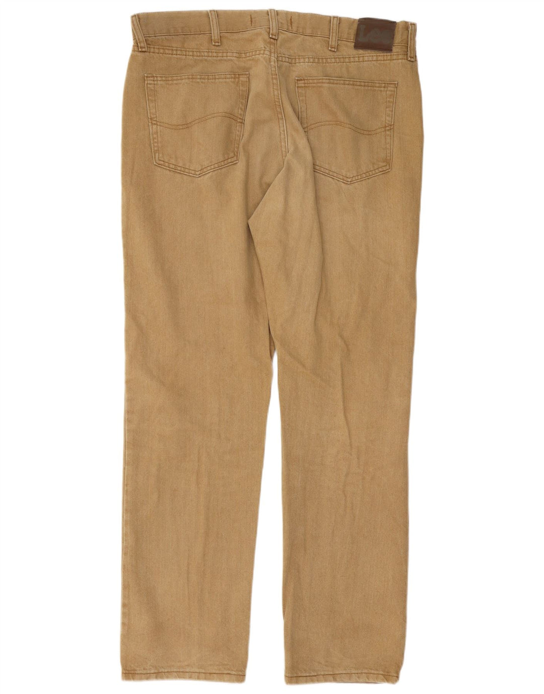 Calça jeans reta masculina Lee Regular Fit W38 L32 algodão marrom