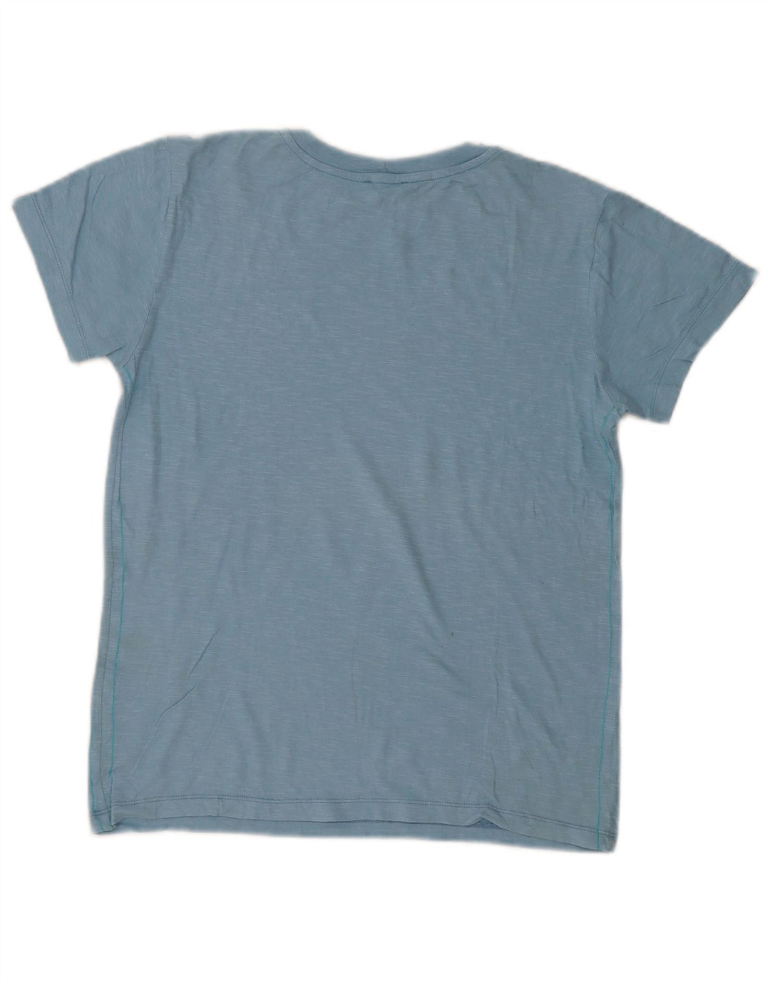 Camiseta feminina gráfica Benetton UK 14 azul médio