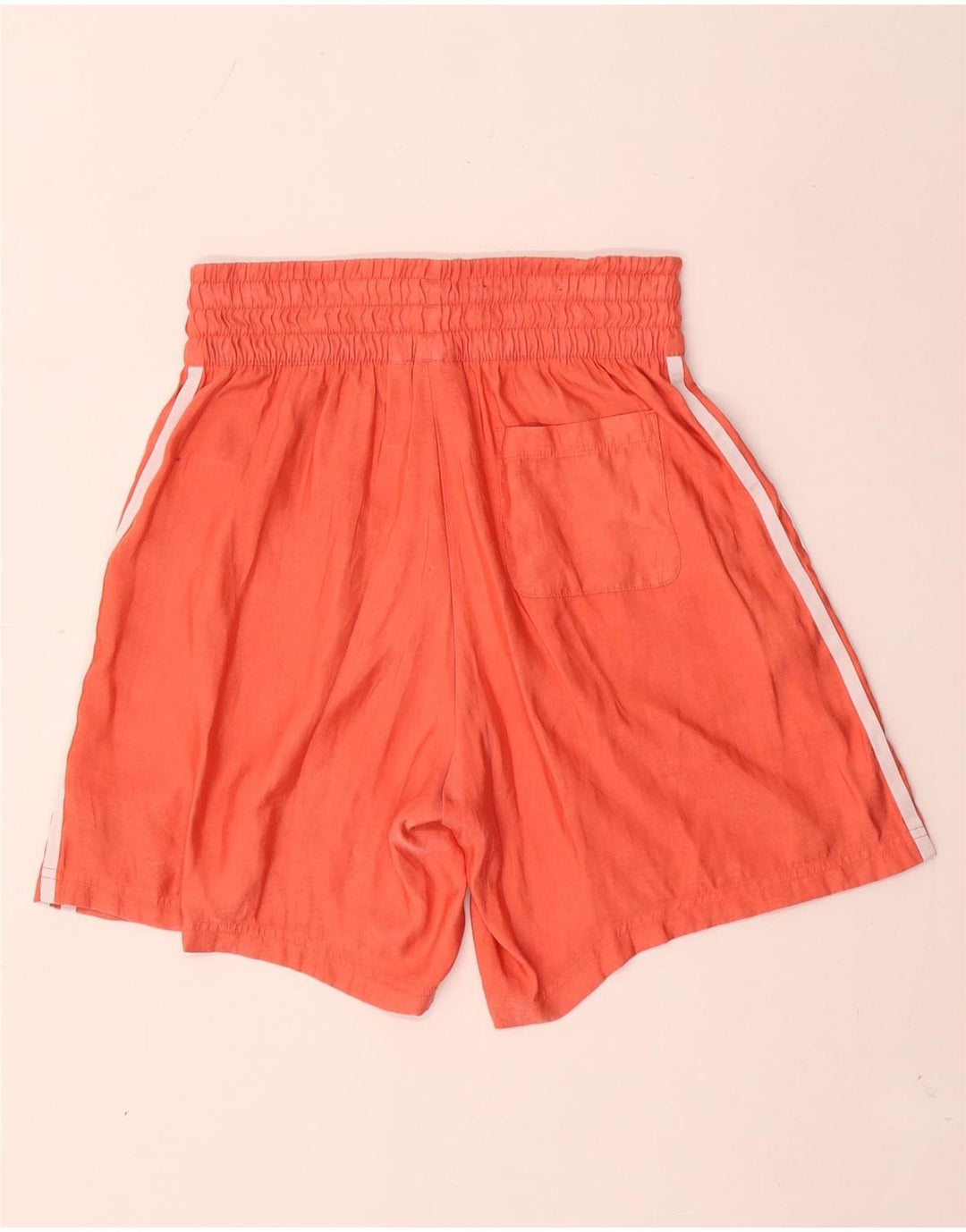 Shorts esportivos femininos Adidas UK 10 pequeno laranja poliéster