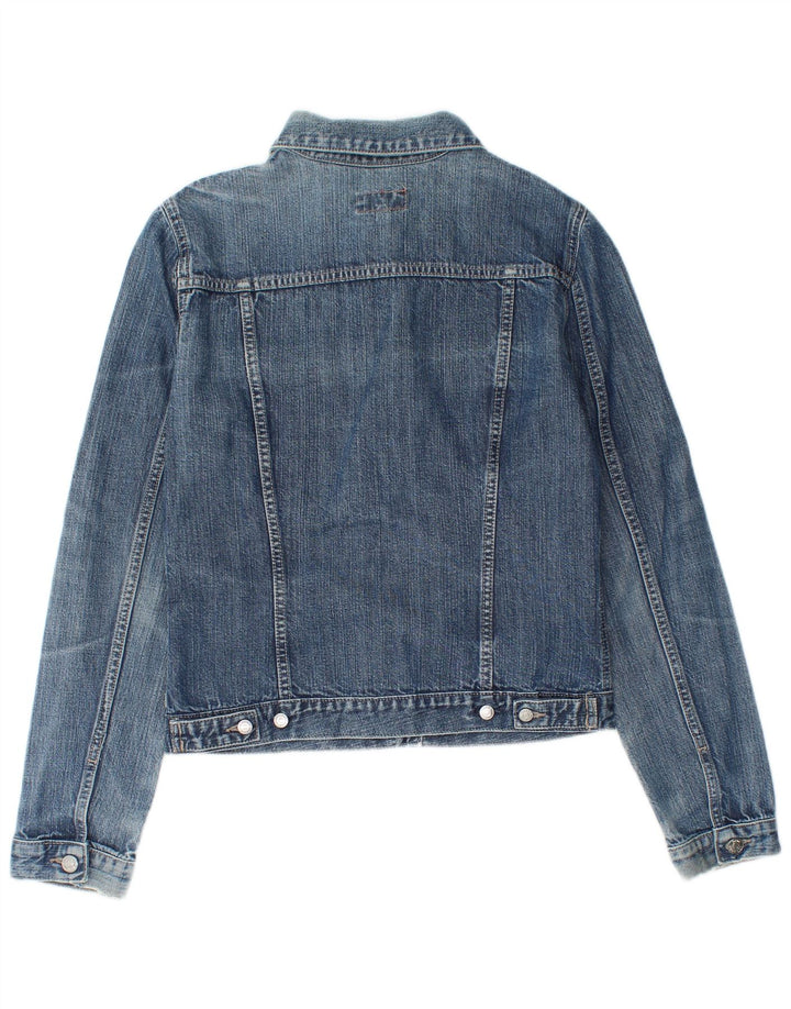 Jaqueta jeans feminina Carrera UK 12 algodão azul médio