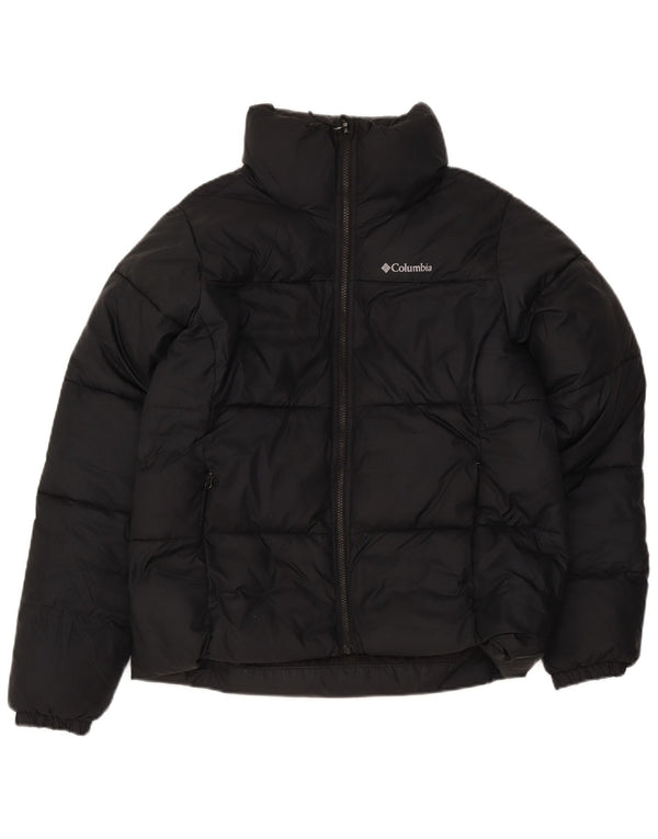 Jaqueta acolchoada masculina Columbia UK 38 poliéster preto médio