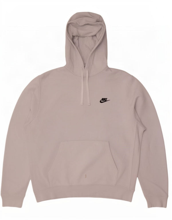Jumper com capuz masculino Nike grande algodão cinza