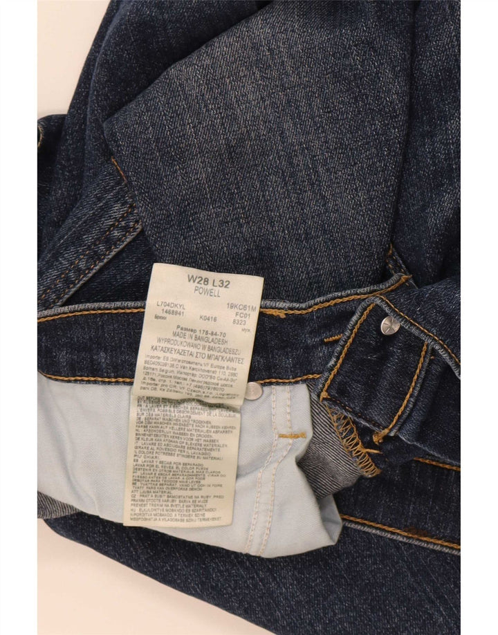 Lee Womens Powell Straight Jeans W28 L32 Azul Marinho Algodão
