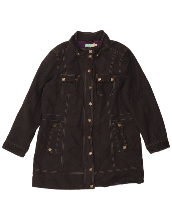 Boden Womens Utility Oversized Overcoat UK 10 Small Black