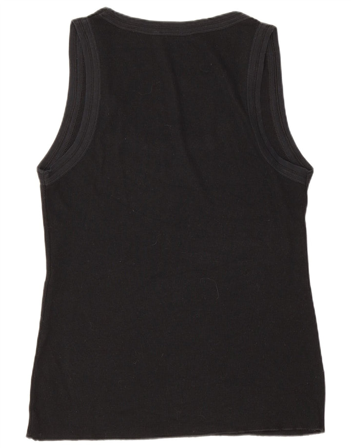 Zara Womens Vest Top UK 14 Grande Preto