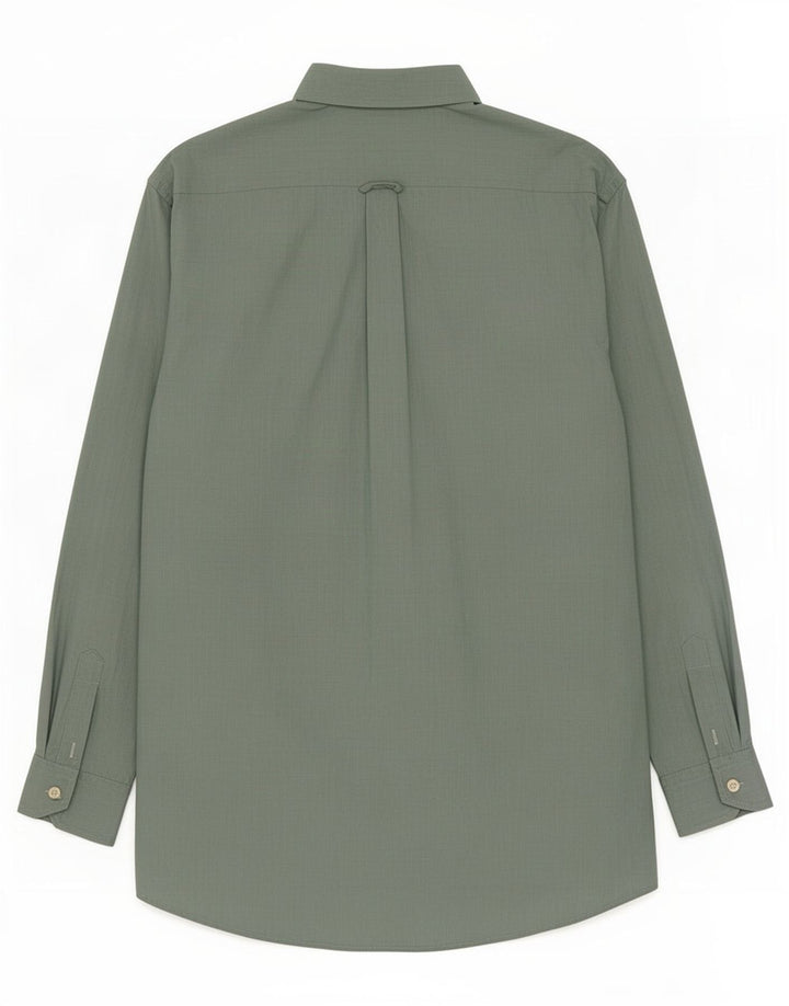 Camisa masculina Lacoste tamanho 40 algodão verde médio