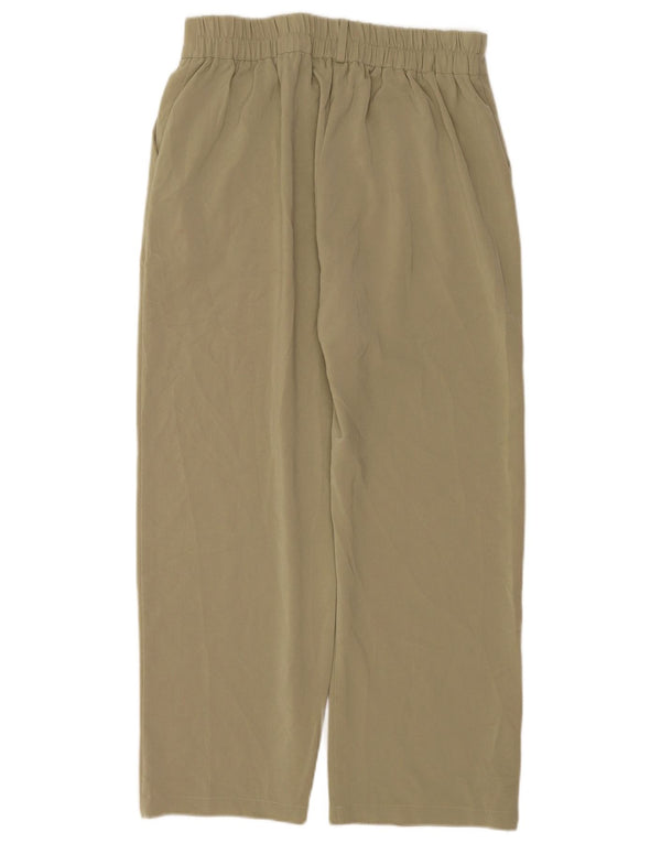 Calça chino reta feminina Zara XL W36 L26 cáqui