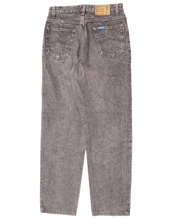 Carrera Mens Acid Wash Straight Jeans W30 L29 Algodão Cinza