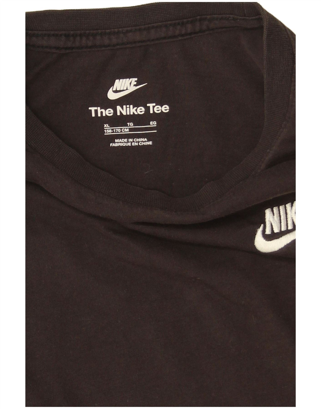 Top Nike Menino Manga Comprida 13-14 Anos XL Preto Algodão