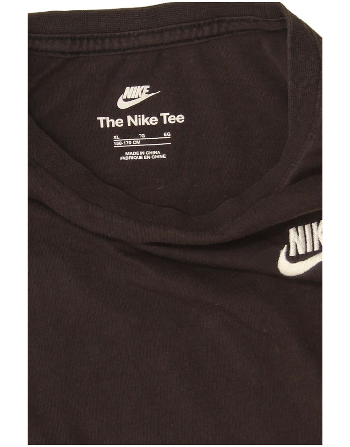 Top Nike Menino Manga Comprida 13-14 Anos XL Preto Algodão