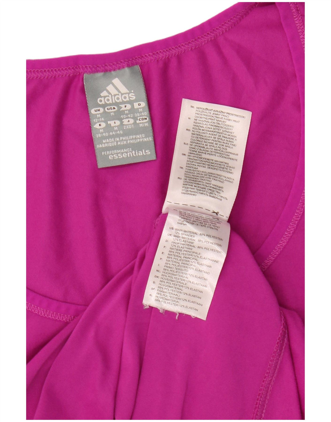 Camiseta Adidas Climalite Feminina Top UK 12/14 Médio Poliéster Rosa