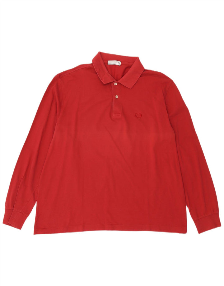 camisa polo masculina de manga comprida milano grande vermelha