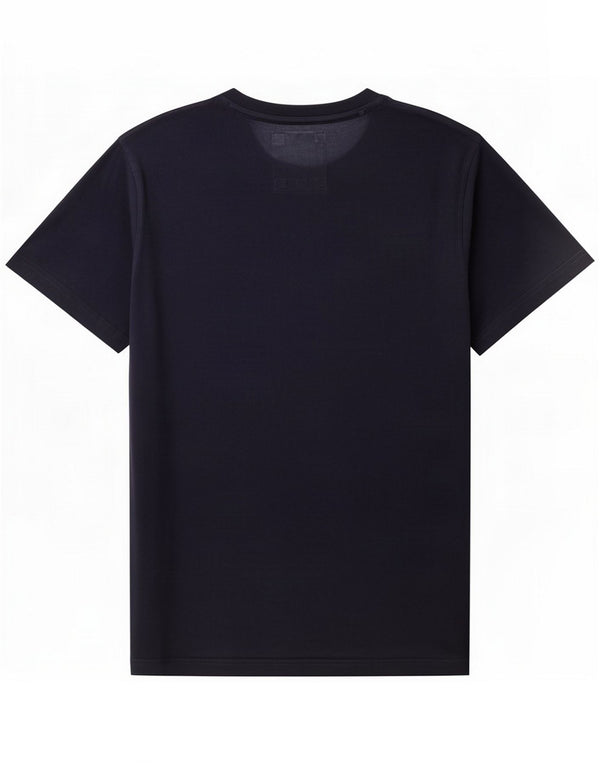 Crew Clothing Camiseta masculina top grande algodão azul marinho