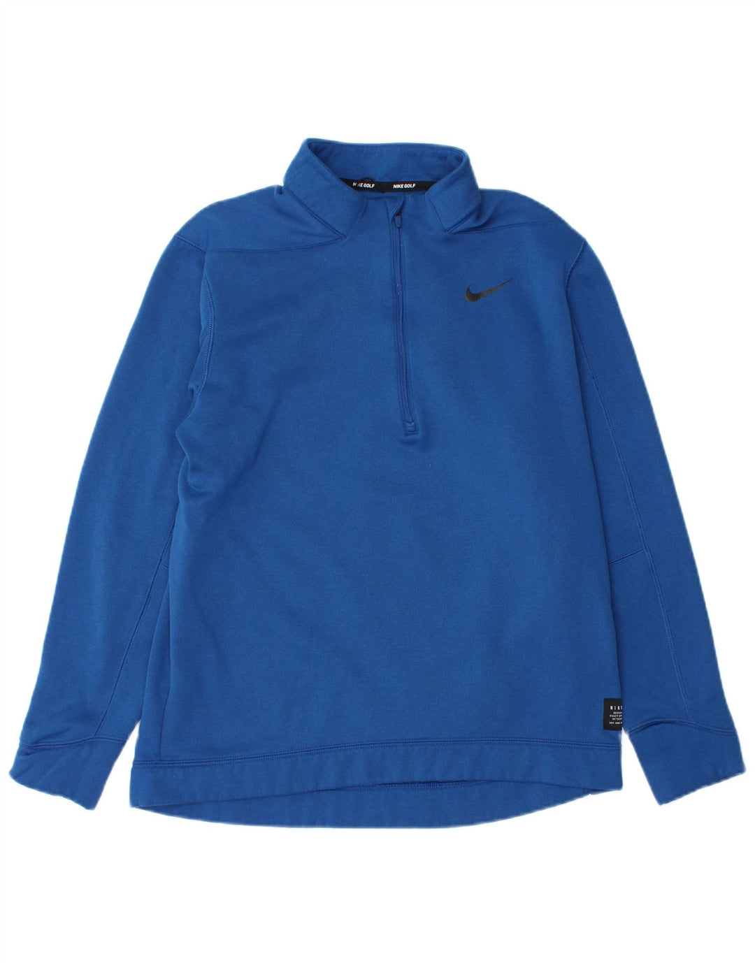 Moletom Nike Masculino com Zíper e Pescoço Jumper Médio Azul Poliéster