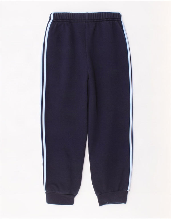 Adidas meninos calças de treino joggers 3-4 anos azul marinho algodão