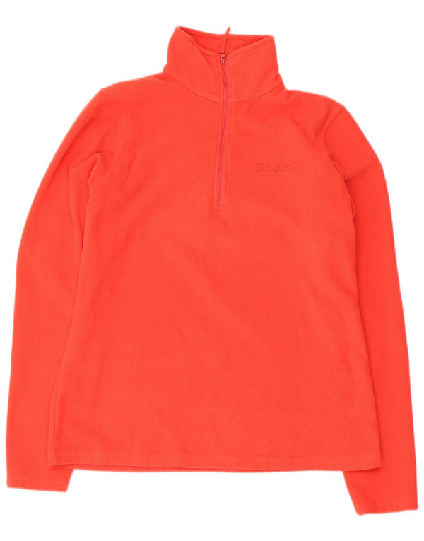 Suéter de lã feminino Mountain Warehouse com zíper e pescoço UK 14 poliéster vermelho médio
