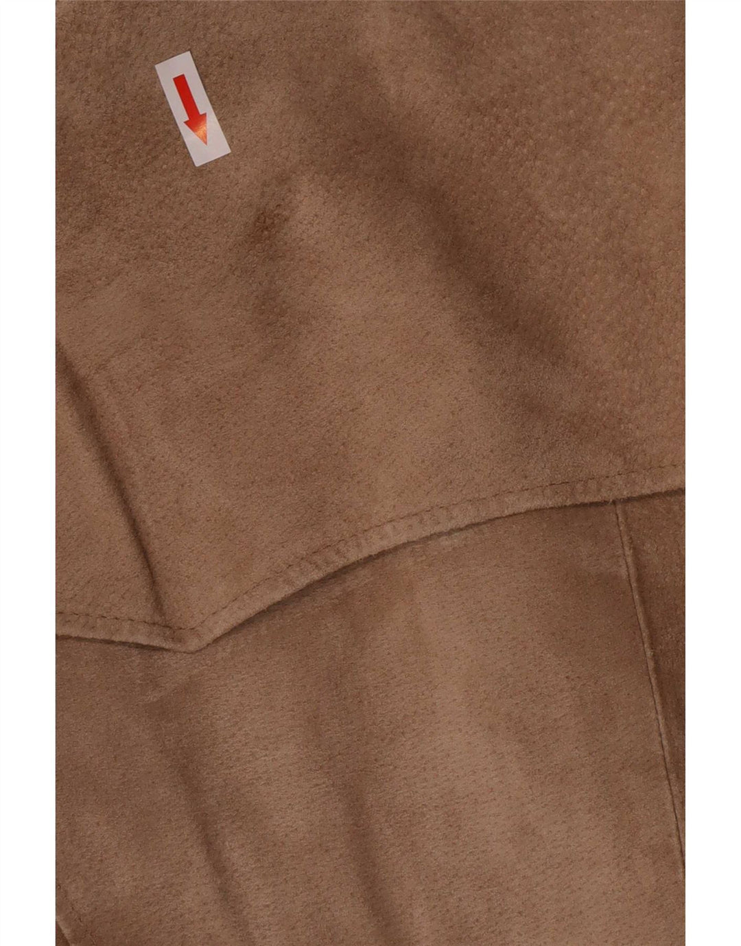 Jaqueta feminina de camurça Peter Werth UK 18 XL couro bege clássico