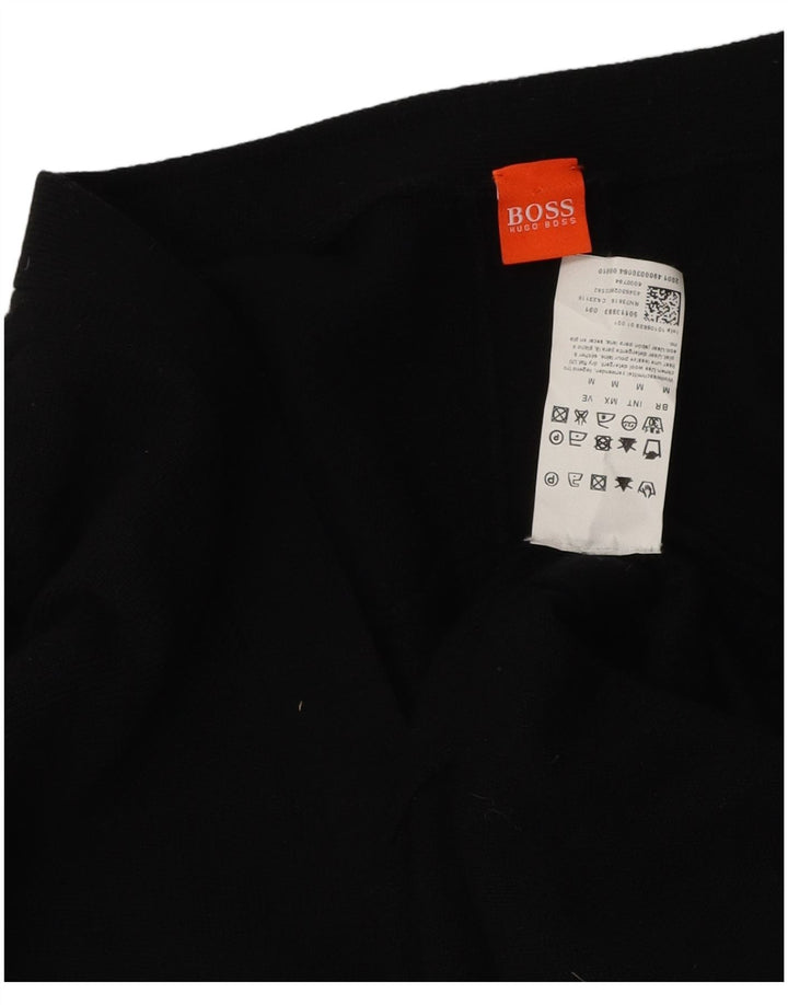 Vestido bodycon feminino Hugo Boss Reino Unido 12 lã preta média