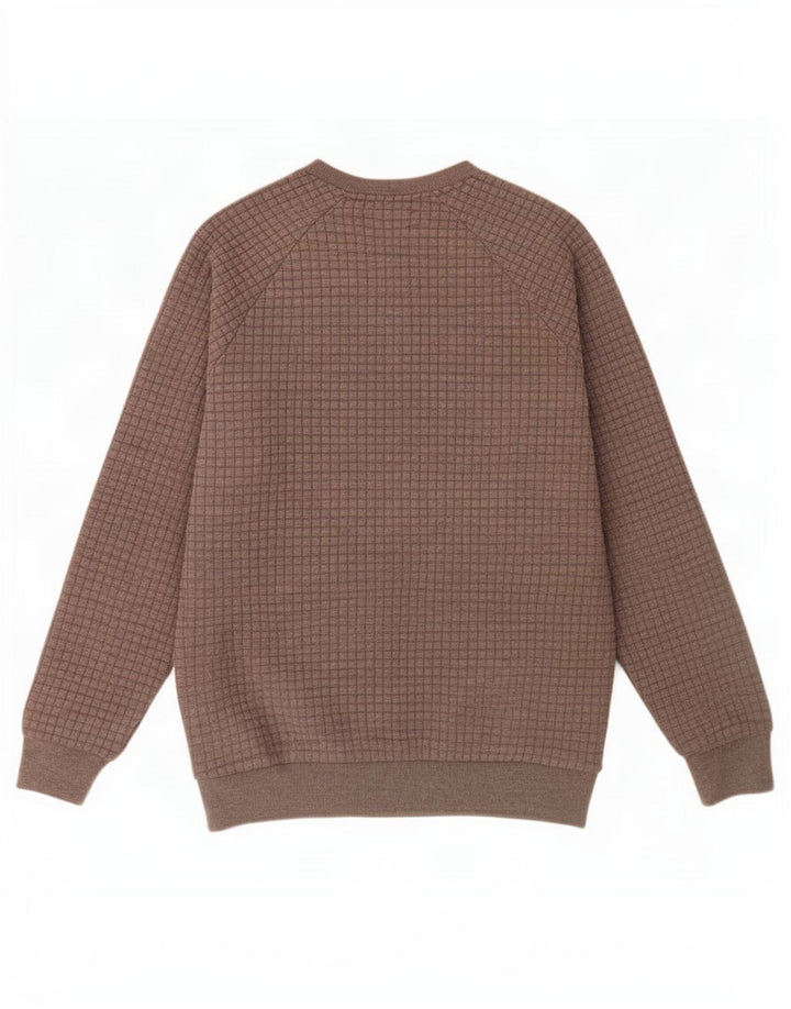 Zara Moletom Masculino Jumper XL Cinza Xadrez Poliéster