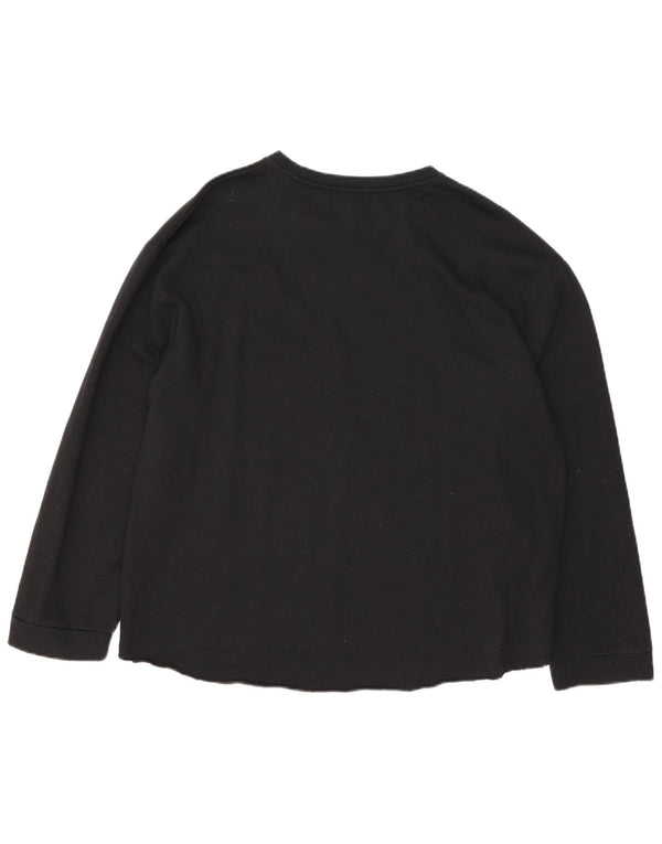 Blusa feminina Zara Trafaluc grande tamanho Reino Unido 16 grande algodão preto