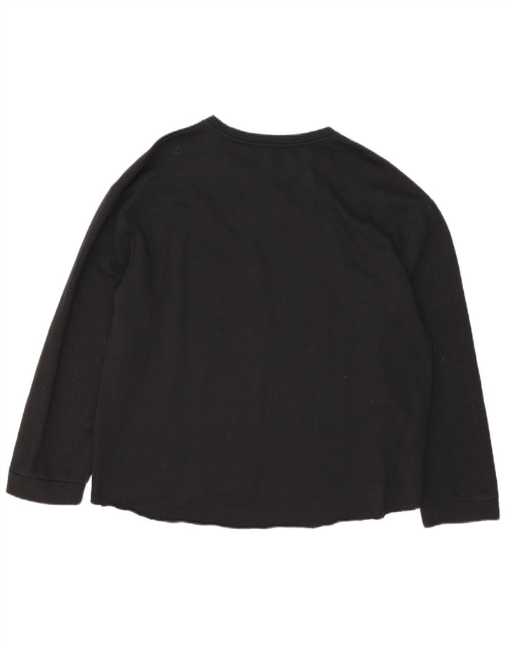 Blusa feminina Zara Trafaluc grande tamanho Reino Unido 16 grande algodão preto
