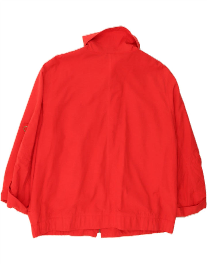 VINTAGE Womens Bomber Jacket IT 52 2XL Red Cotton Vintage Vintage and Second-Hand Vintage from Messina Hembry 