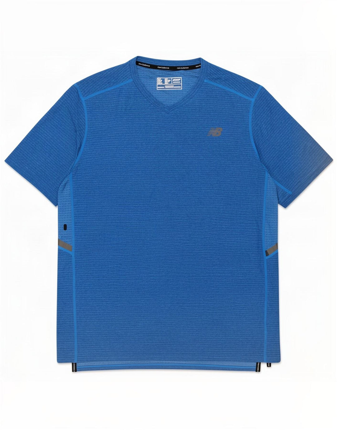 Camiseta masculina New Balance poliéster azul médio