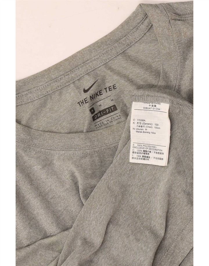 Camiseta Nike Masculina Dri Fit Top Cinza Médio Poliéster