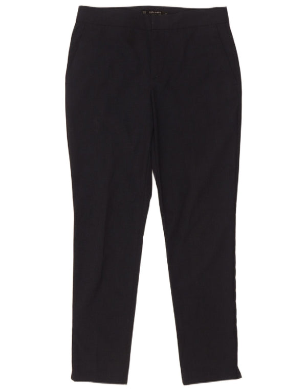 Calça feminina Zara Slim Suit EU 34 2XS W24 L27 Poliéster Preto