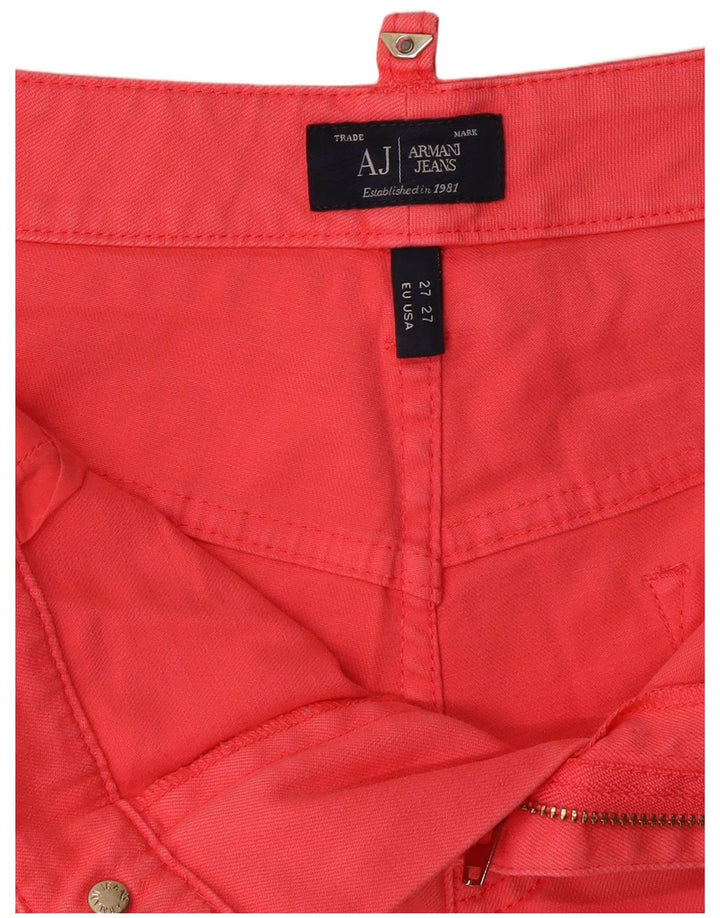 Shorts feminino casual ARMANI W27 pequeno rosa