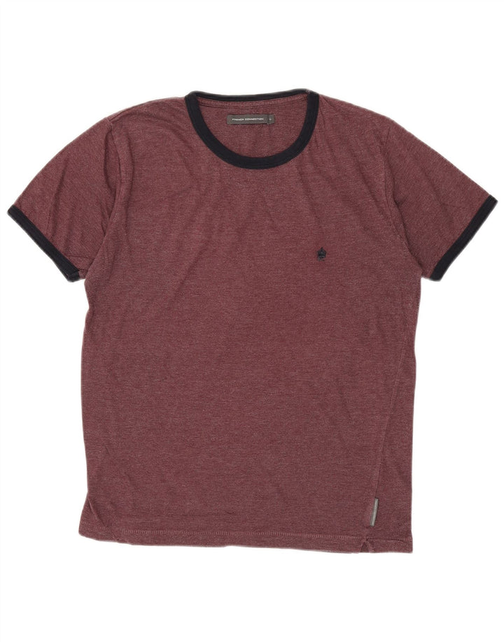 Camiseta masculina FRENCH CONNECTION pequeno algodão marrom