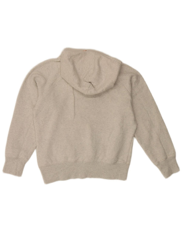 Jumper com capuz gráfico feminino New Balance UK 14 algodão cinza médio