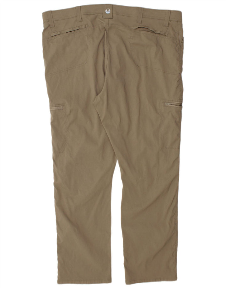 Calça cargo reta masculina WRANGLER W44 L30 bege nylon