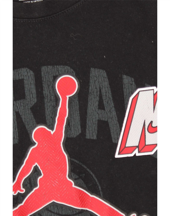 Camiseta Jordan Boys Graphic Top 10-11 Anos Médio Algodão Preto